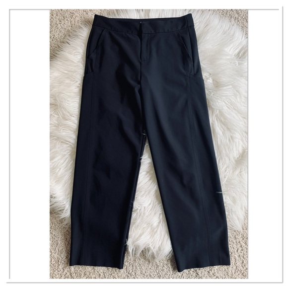 Athleta Stellar Straight Crop Pants Black Size 8 - Picture 1 of 9